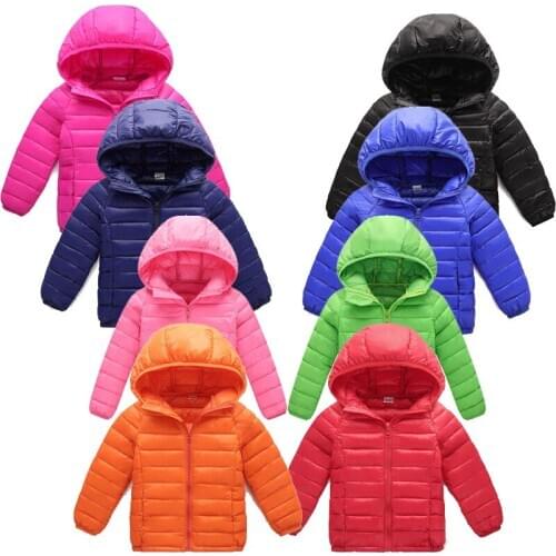 Baby Girl Boys Parkas Autumn Winter Hooded Clothes Fleece Boys Coats and Jackets