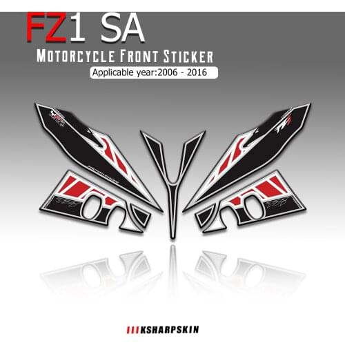 For Yamaha FZ1 SA 2006-2016 fz 1 Motorcycle Front Fairing Motor Number Board 3D Gel Protector pad Moto Engine Vehicle decals