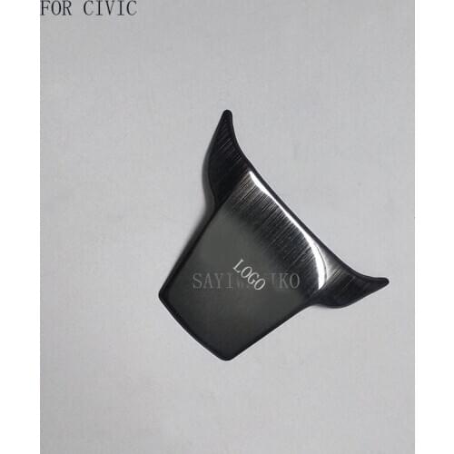 Stainless Steel Gear Shift Knob Box Panel Decoration Frame Stickers Cover fit for Honda Civic 2016 2017 2018 10th Moulding