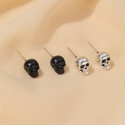 Wholesale Hot Sale Halloween Cool Skull Ear Stud Gothic Retro Men and Women Ear Rings Wholesale