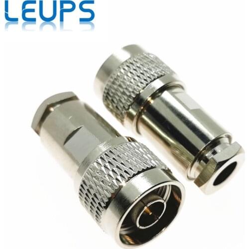 10PCS N Male Plug Clamp RG5 RG6 5D-FB LMR300 Cable RF Connector