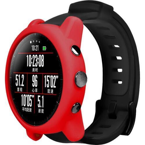 Silicone Watch Protector Case Frame for Xiaomi Huami Amazfit Strato 2S Sports Watch 2 Colorful Replacement Full Protector Shell