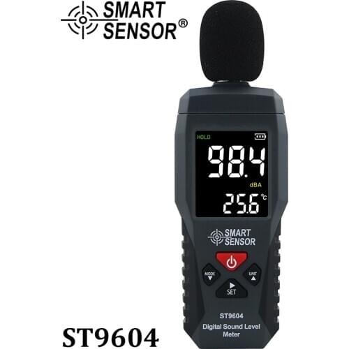 Smart Sensor Digital Sound Level Noise Meter Measurement 30-130dB dB Decibel Detector Audio Tester Metro Diagnostic-Tool ST9604