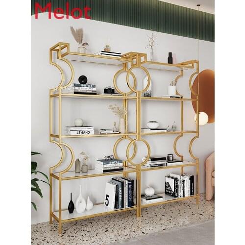 Iron Floor Storage Rack Bookshelf Partition Metal Racket Multi-Layer Storage Rack