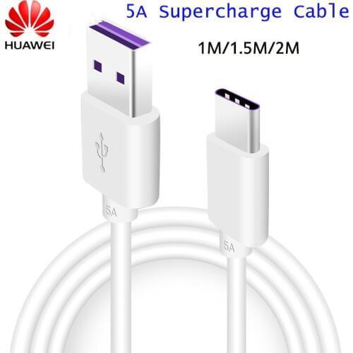 1/1.5/2m Original Huawei P40 Pro + Super Charging Cable 5A For P30 P20 P10 pro Supercharge Honor View 20 V20 V10 Magic 2 note 10