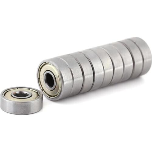 10 Pcs/set Metal Shielded Durable Multi-Use Carbon Steel Miniature 626ZZ Ball Bearings 6x19x6mm