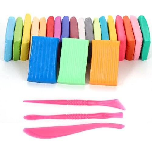 12 Colors Non-toxic Air Dried Clay Ultra-light Clay Set with Tools and Accessories For Children Creative Art DIY Craft Best Gift