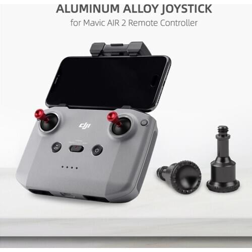 2 Pcs Aluminum Alloy Remote Controller Joystick Transmitter Thumb Stick Replacement Control Rocker for DJI Mavic Air 2