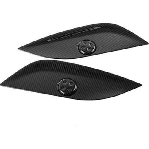 2PCS/Set Car Styling Carbon Fiber Seat Adjust Switch Button Cover Panel Trim For Mercedes Benz GLC/CLS/E/C Class W205 W212 W213