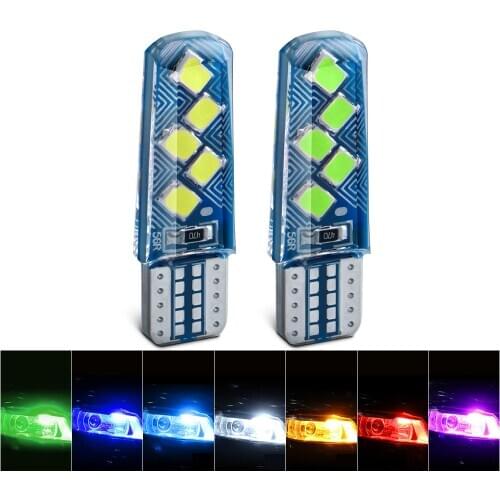 2PCS T10 W5W LED Bulbs 3030 10SMD Car License Plate Lights Dome Reading Lamps Interior Clearance Side Marker Auto Wedge Parking