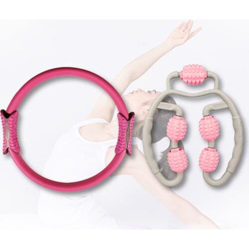 38cm Pilates Ring Device for Pelvic Floor Muscle Training Massage Roller Yoga Ring Fitness Equipment Belly Exercise Bodybuilding