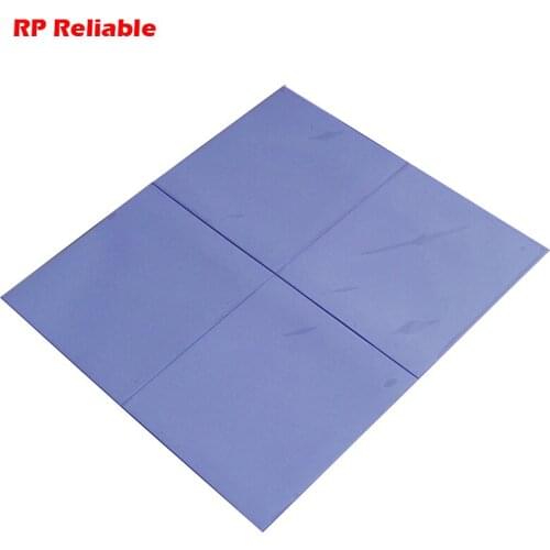 4pcs 50mm*50mm*1.0mm Blue Soft Silicone Thermal Pads Mat for IC Chip Heat Sink Hot Transfer, Heat Conduct RP Reliable