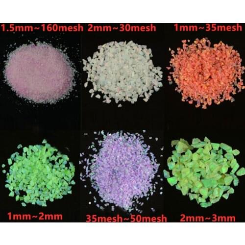 5grams/lot OP01-OP92 different colors synthetic opal crushed Art material for DIY jewelry making or nail art