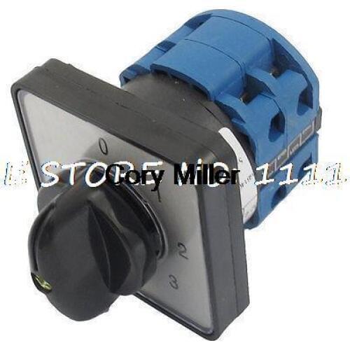 660V 20A 8 Terminals 4 Position Rotary Contarol Cam Universal Combination Switch