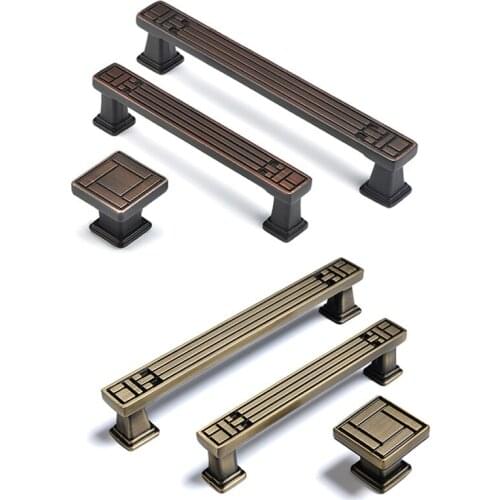 8PCS Square Wardrobe Knobs Wine Cabinet Drawer Furniture Cupboard Kitchen Cabinet Door Pulls Handles and Knobs JF1405