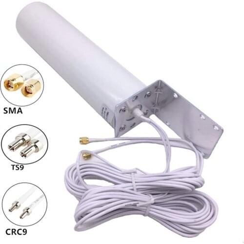 3G 4G Barrel Antenna Outdoor Antenna Dual Interface SMA TS9 CRC9 Router Network Card External Antenna
