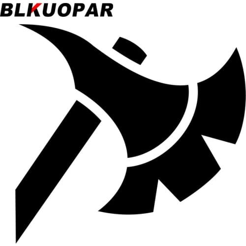 BLKUOPAR for Battered Axe Car Stickers Sunscreen Decals Air Conditioner Motorcycle Helmet Waterproof Personality Car Styling