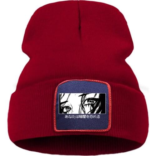 Are You Afraid Of The Dark Printing Winter Cap Street Fashion Warm Beanie Caps Simple Casual Unisex Caps Quality Comfort Hat