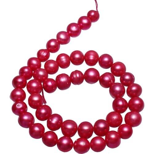 Cultured Potato Freshwater Pearl Beads For Diy Necklace Bracelat Jewelry Making 9-10mm Approx0.8mm Sold Per Approx15 Inch Strand