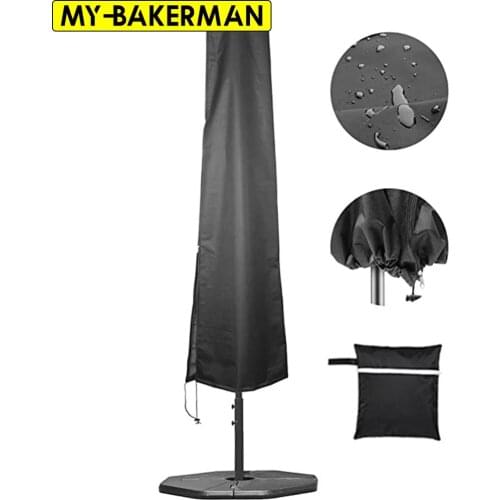 Multi-Size Umbrella Covers,Patio Waterproof Market Parasol Covers with Zipper for 7ft to 11ft Outdoor Umbrellas Large