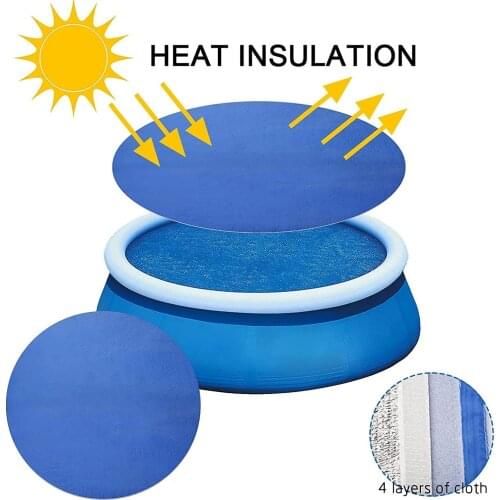 Swimming Pool Cover PE Woven Tarpaulin Waterproof Tarpaulin Dustproof Mat Swimming Pool Floor Mat Round Swimming Pool Cover