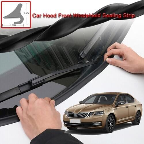 For Skoda Octavia 2014-2020 DIY Car Seal Strip Windshied Spoiler Filler Protect Edge Weatherstrip Strips Sticker Car Accessories