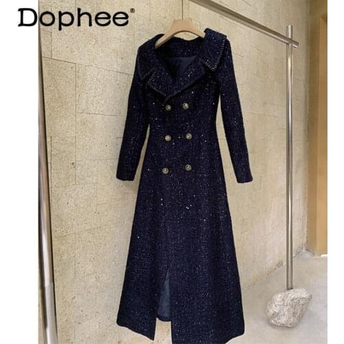 Женские двубортные тренчи Dophee China At AliExpress
