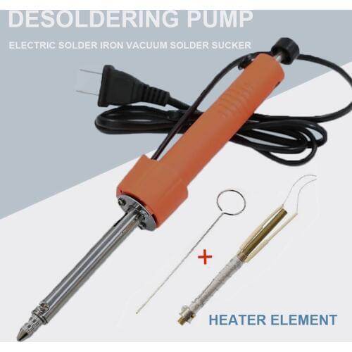 HDCSUN 30W 220V Electric solder iron Vacuum Solder Sucker Welding Desoldering Pump Iron Gun Color Random