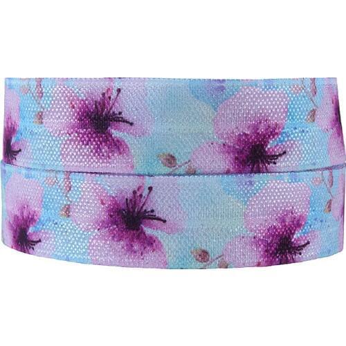 FLRA Elastic(100yards/lot) Hot sale free shipping cheap new watercolor fold over elastic ribbons