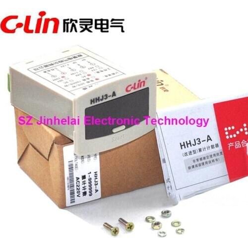HHJ3-A New and original C-Lin Integrating counter COUNTING RELAY AC220V DC24V