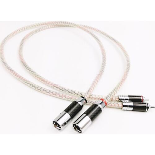 Hifi audio XLR Balance interconnect Cable With carbon fiber hifi audio Cable 1.5M