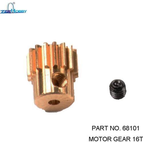 HSP RACING RC CAR SPARE PARTS 68101 MOTOR GEAR 16T OF RGT 1/10 ELECTRIC ROCK CRUISIER RC CAR 136100