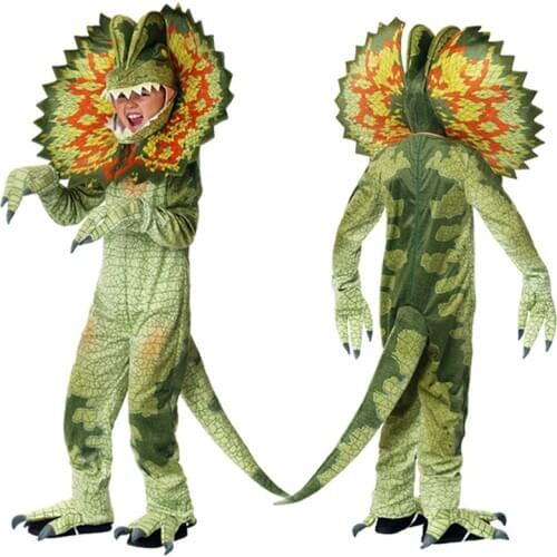 Triceratops Costume Kids Boys Girls Cosplay Dinosaur Jumpsuit Halloween Christmas Party Costumes for Children Dress Up C85M70