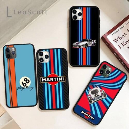 Martini Racing Phone Case for iPhone 11 12 mini pro XS MAX 8 7 6 6S Plus X 5S SE 2020 XR