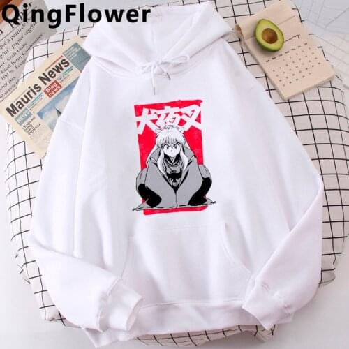 Anime Inuyasha hoodies male Ulzzang y2k aesthetic plus size streetwear male hoddies plus size Oversized