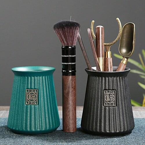 Tea Ceremony Six Gentlemen Set Kung Fu Tea Set Ceramic Tea Accessories Tea Clip Tea Spoon Tea Needle Set Tea Making Tools
