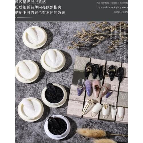 6 Bottles White Sugar "Powder" Set! (See Details) - Holographic Glitter Nail Dips Power Nail Glitters Black White Pigment Flakes