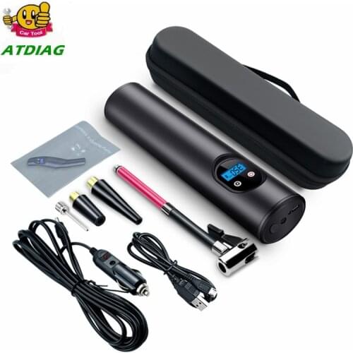 Inflatable Pump Air compressor Tyre Inflator Mini Portable Compressor 12V 150PSI Rechargeable Air Pump for Car Bicycle balls