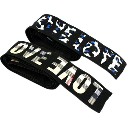 New letter "love" high quality durable pants skirt belt sewing clothing accessories elastic band rubber Color belt