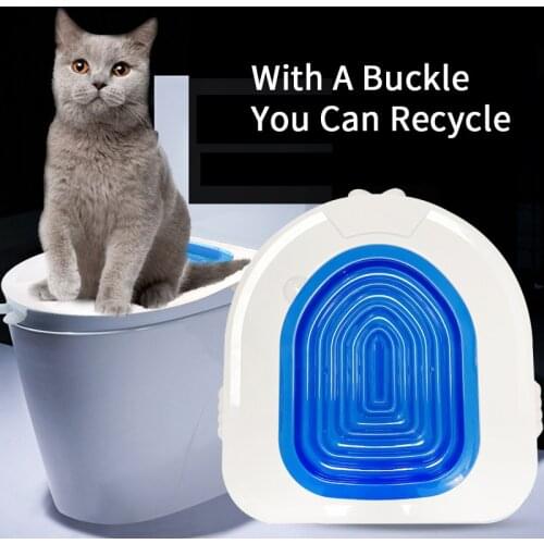 Plastic cat toilet training cover cat litter box dog mat cat toilet trainer cat toilet pet cleaning cat training products