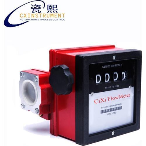 Fuel Flowmeter 1 inch 40~110 L/min Aluminum alloy Material Mechanical Display Oil Flowmeter