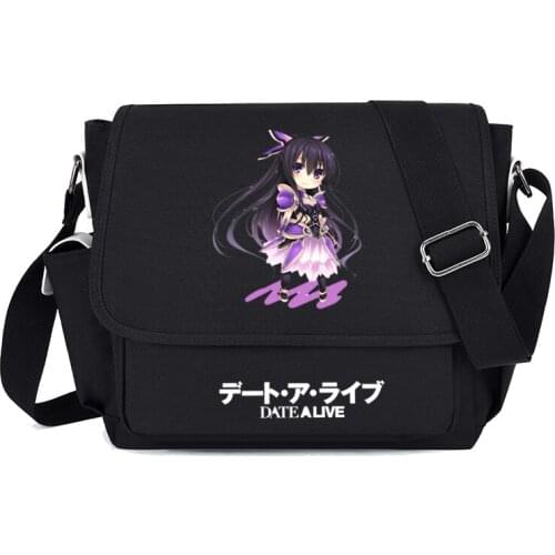 Anime Date A Live Cosplay Crossbody Teenager Messenger Unisex Students School Shoulder Bag Travel Outdoor Fashion Daily Gifts