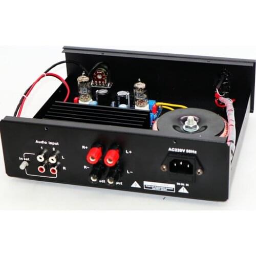 HiFi 1969 LM1875 + 6J1 tube amplifier 2 channel output Class-A 20W +20w audio amplifier