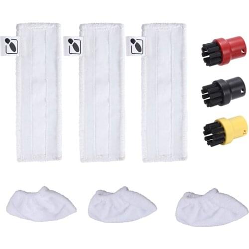 Cleaning Cloths Mop Covers Spray Cleaner Floor Cloth Pads Copper Brushes for KARCHER SC1 SC2 SC3 SC4 SC5 Steam Cleaner