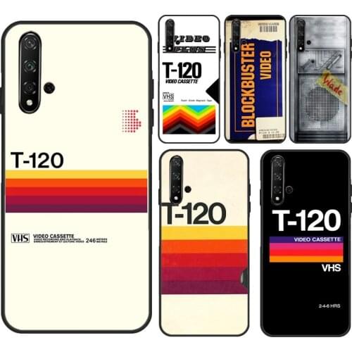Vintage Cassette Tape Vhs poster For Huawei Y5 2017 Y3 II Y9 Y6 Y7 Prime 2018 2019 Y7A Y5P Y6P 2020 Nova 2 3 5T Phone Case