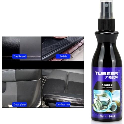 120ML Car Interior Maintenance Wax Leather Repair Instrument Panel Retreading Agent Plastic Rubber Anti-scratch Liquid Restore