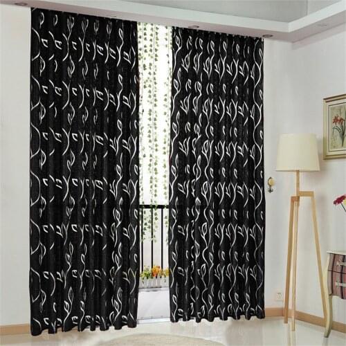 1 PCS Vines Leaves Tulle Door Window Curtain Drape Panel Sheer Scarf Valances