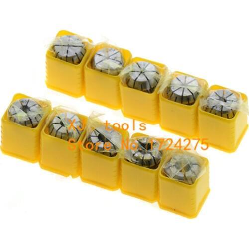 10pcs/set ER20 Precision Spring Collet Set CNC Milling Lathe Tool ER20 Spring Collet Chuck size:3,1/8,4,5,6,1/4,8,10,12,1/2mm