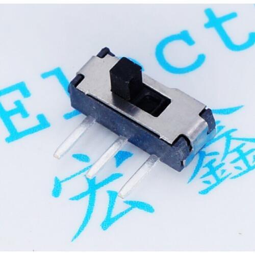 100pcs Toggle Switches MSS22D18 tripod pull switch 3P horizontal side switch toggle switch slide