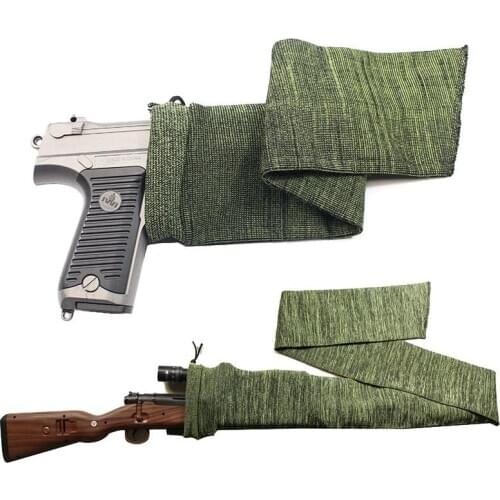 2021 Airsoft Rifle Gun Sock Silicone Treated Hiking Rifle Shooting Fishing Rod Protection Cover Tactical Hunting Sleeve Case Bag